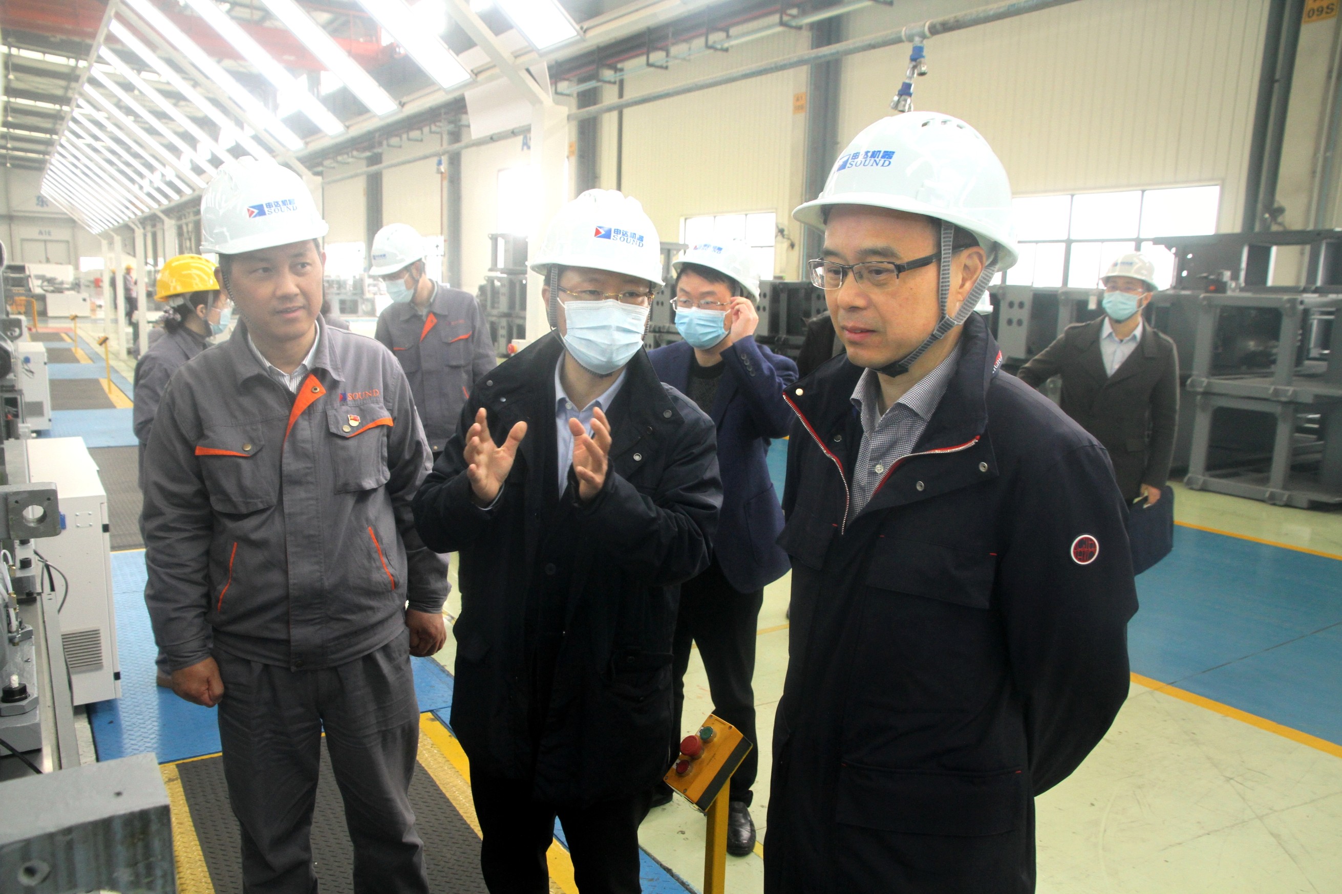 省國資委黨委委員、副主任姜揚劍赴申達機器公司調研